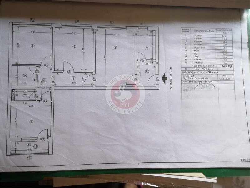 Tudor Vladimirescu | Apartament 4 camere | Semidecomandat | 61mp | B11182
